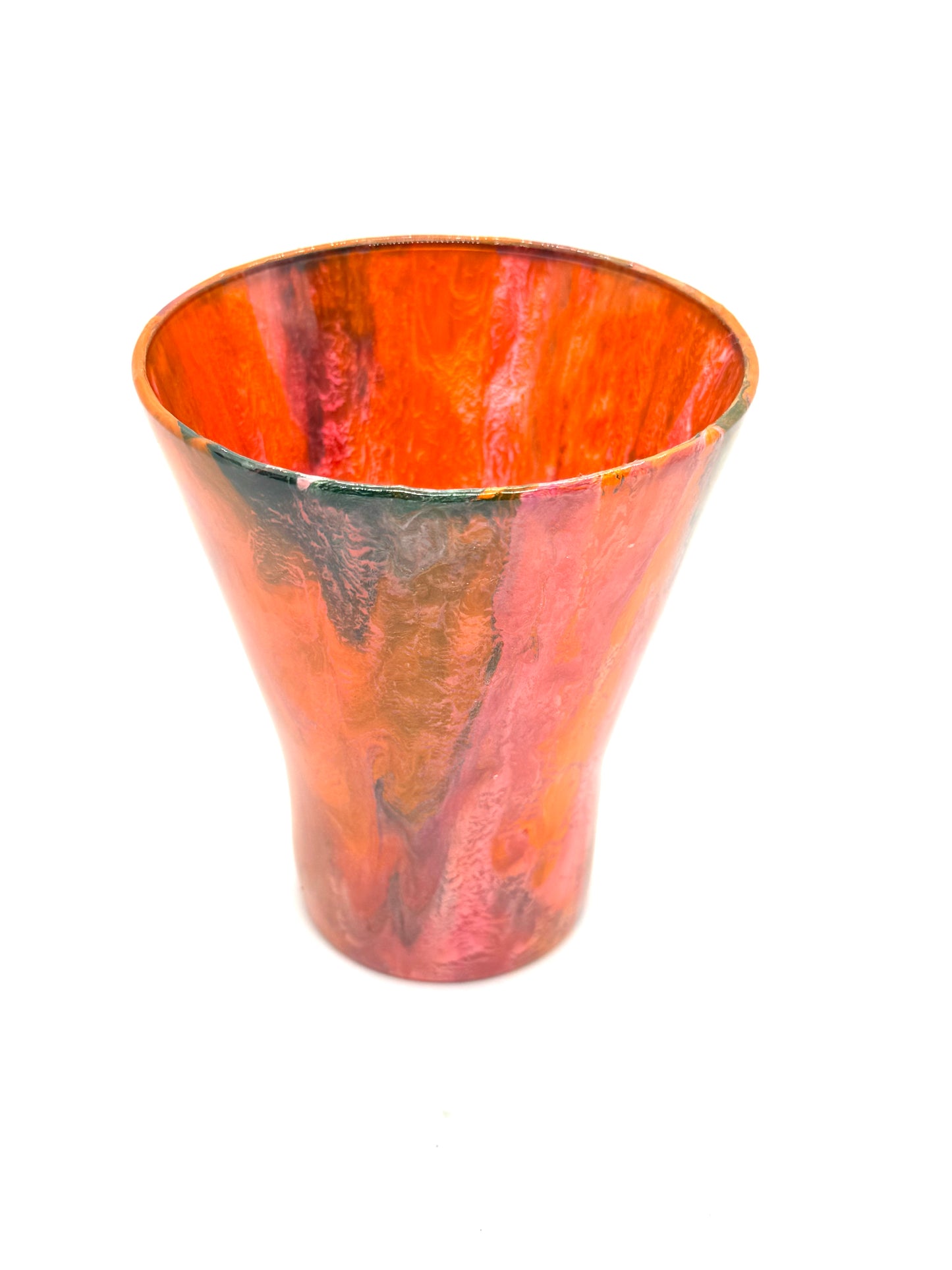 Molten Sunset Resin Drinking Glass