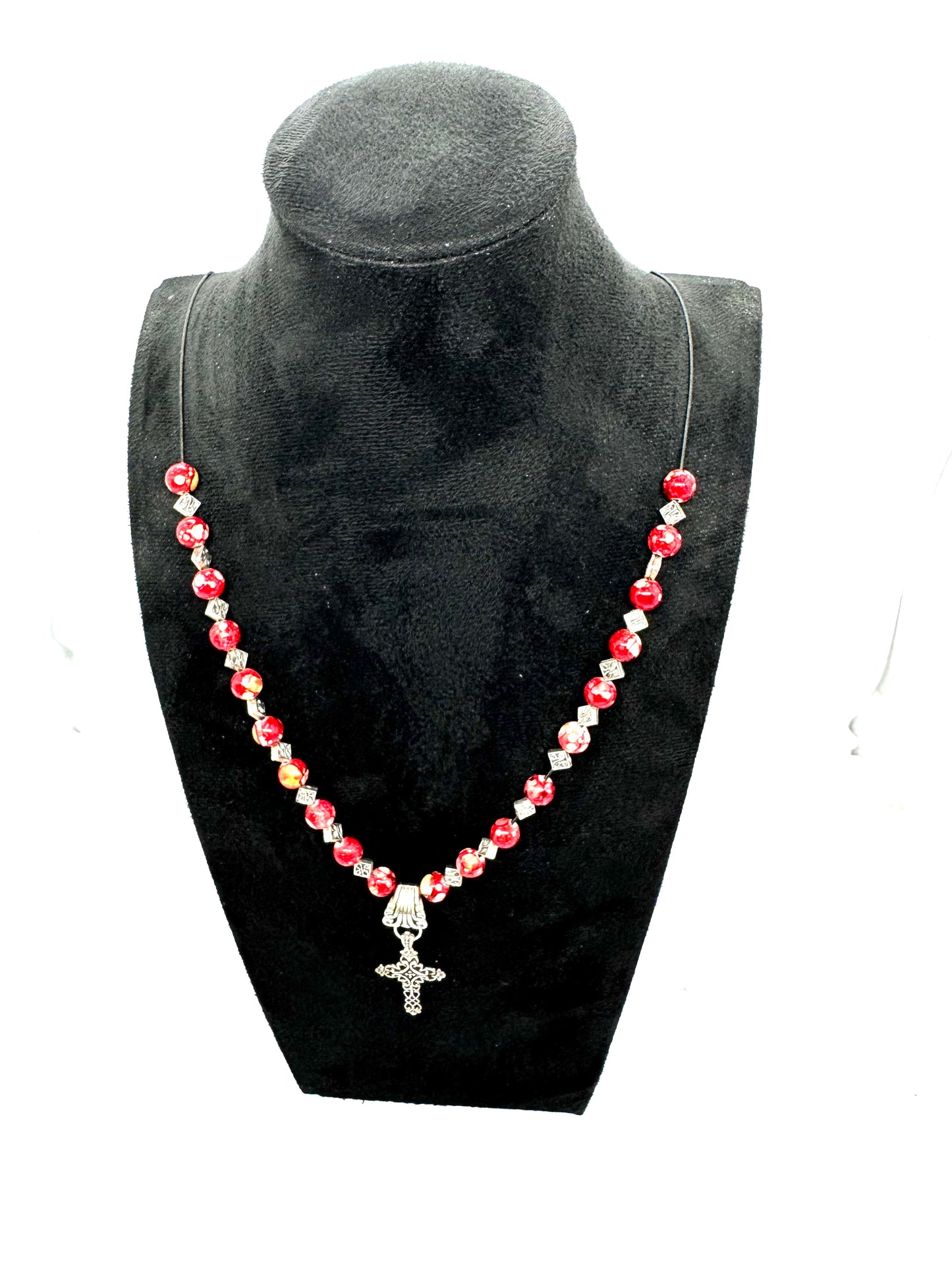 “Sweet But Sinful Cross Statement Necklace”