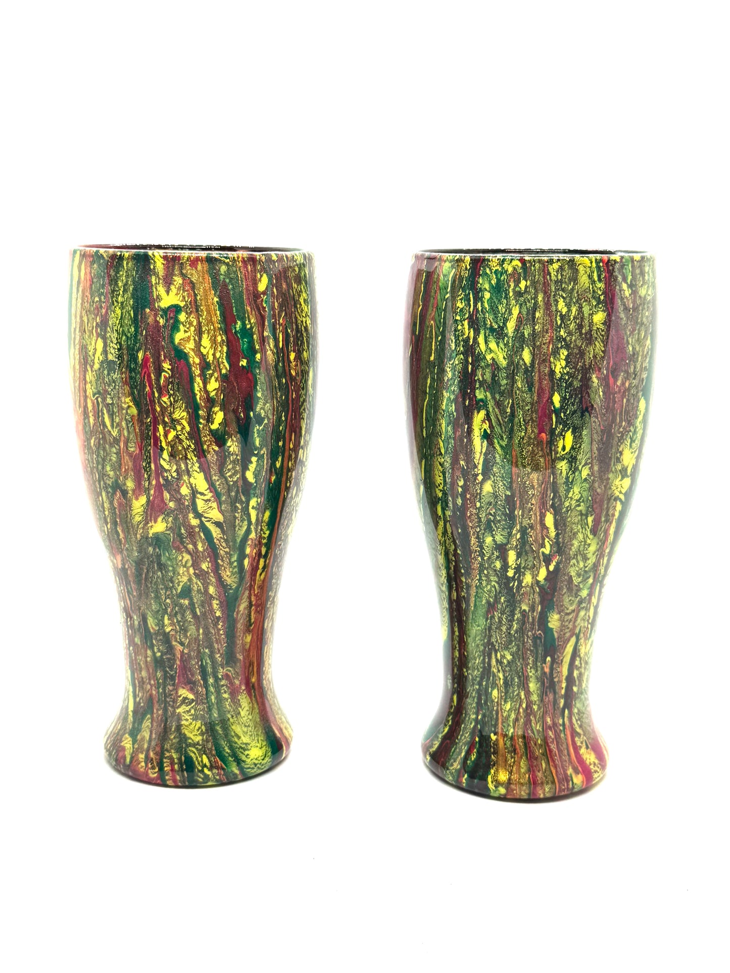 Forest Fire Resin Tumblers (Set of 2) | Handmade & One-of-a-Kind