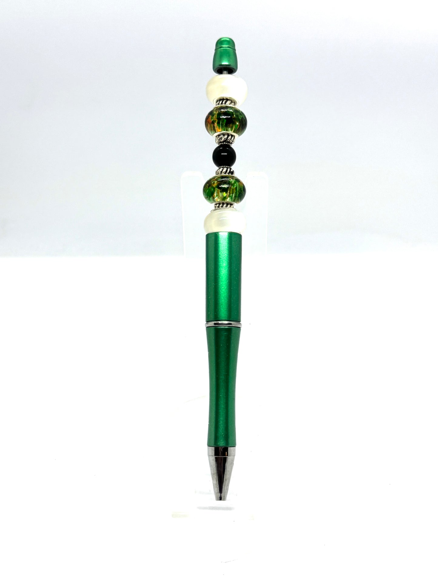 Green Beaded Pen