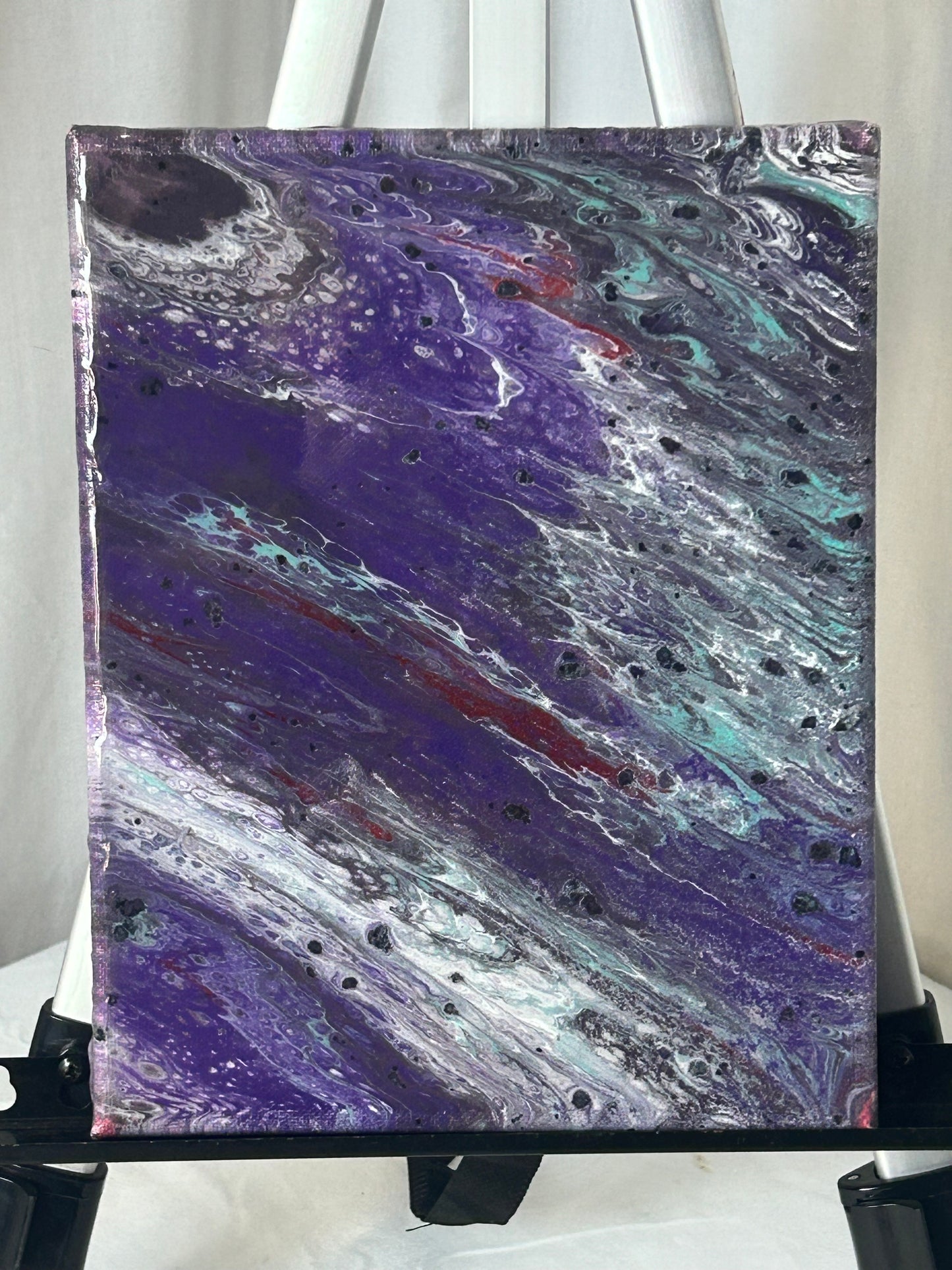 8x10” Resin Covered Acrylic Painting