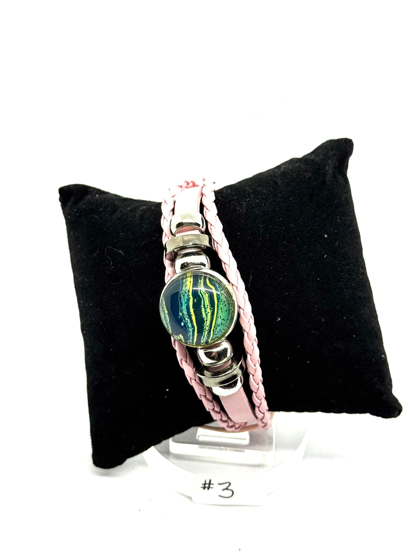 #3 Sweet but Psychotic – Pink Chaos Wrap Bracelet (One of a Kind)
