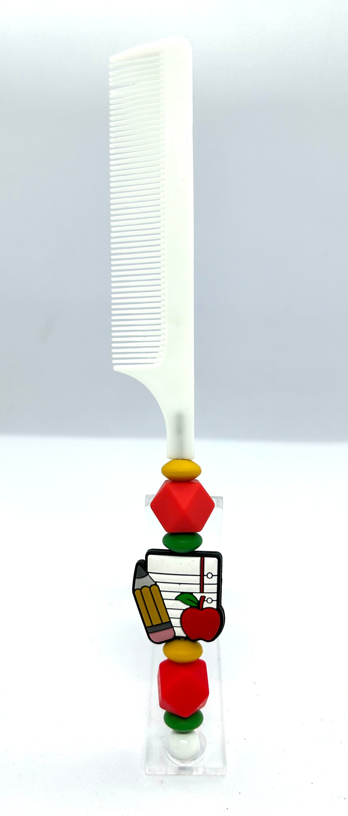 Teacher Beaded Hair Comb