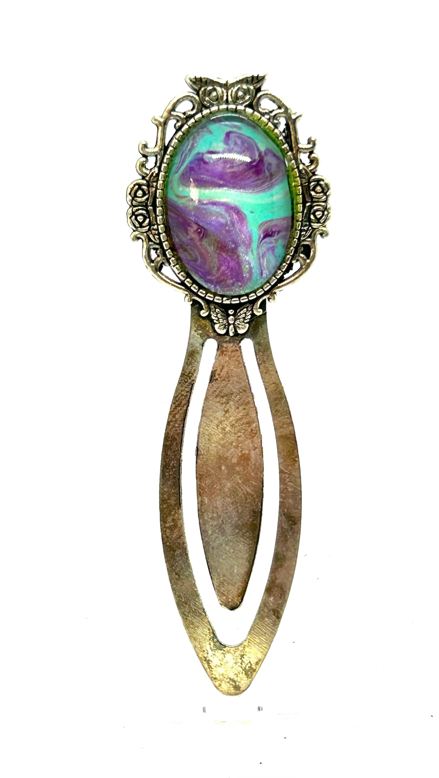 Flower Metal Clip Bookmark