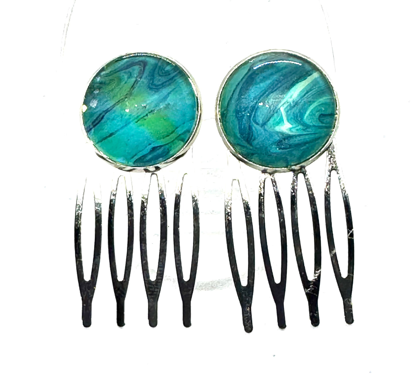 #5 Ocean Chaos Matching Hair Comb Set (2pc)
