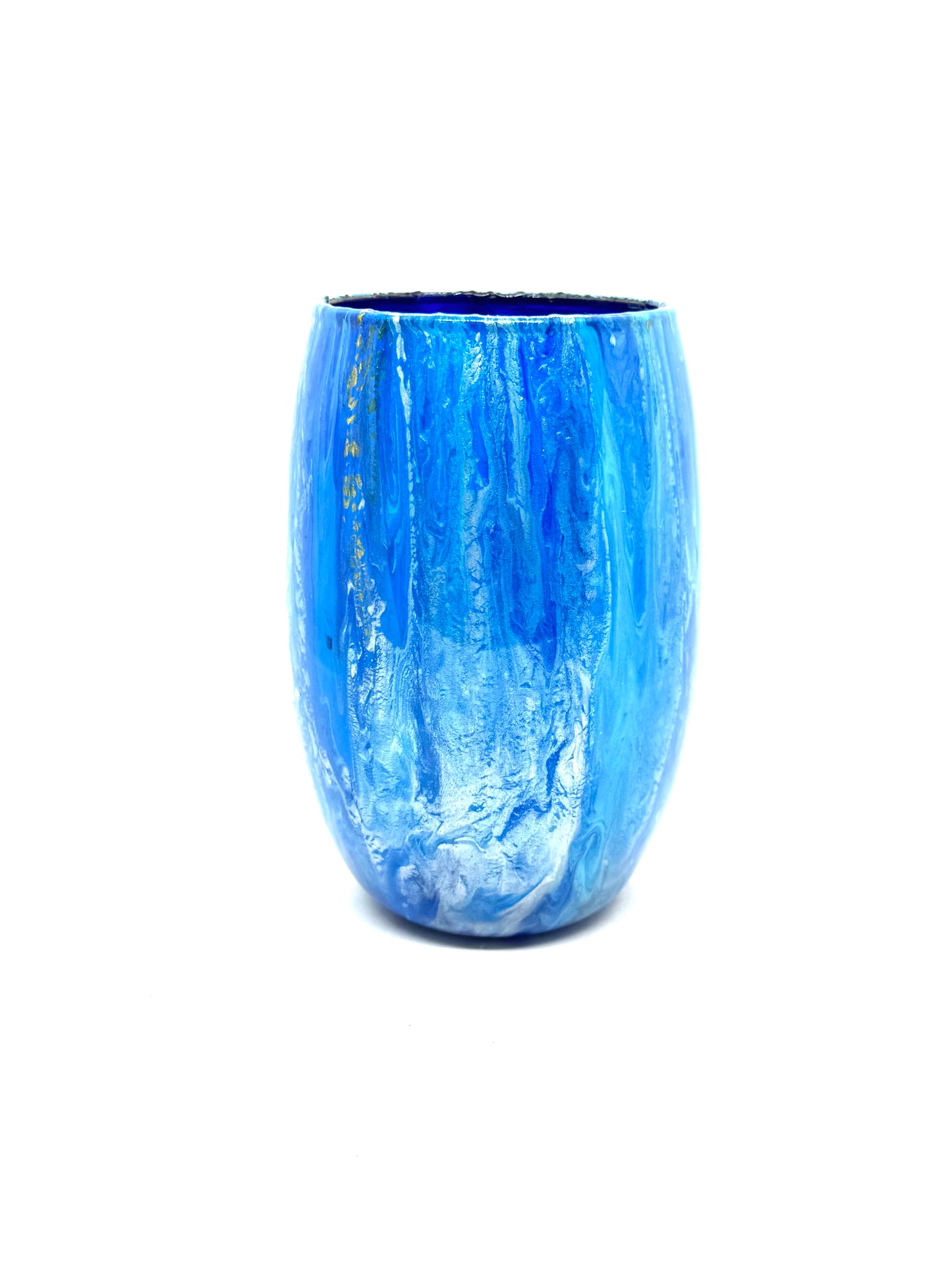 Blue Chaos Resin Tumbler | Functional Dysfunctional Sh*t Show #2