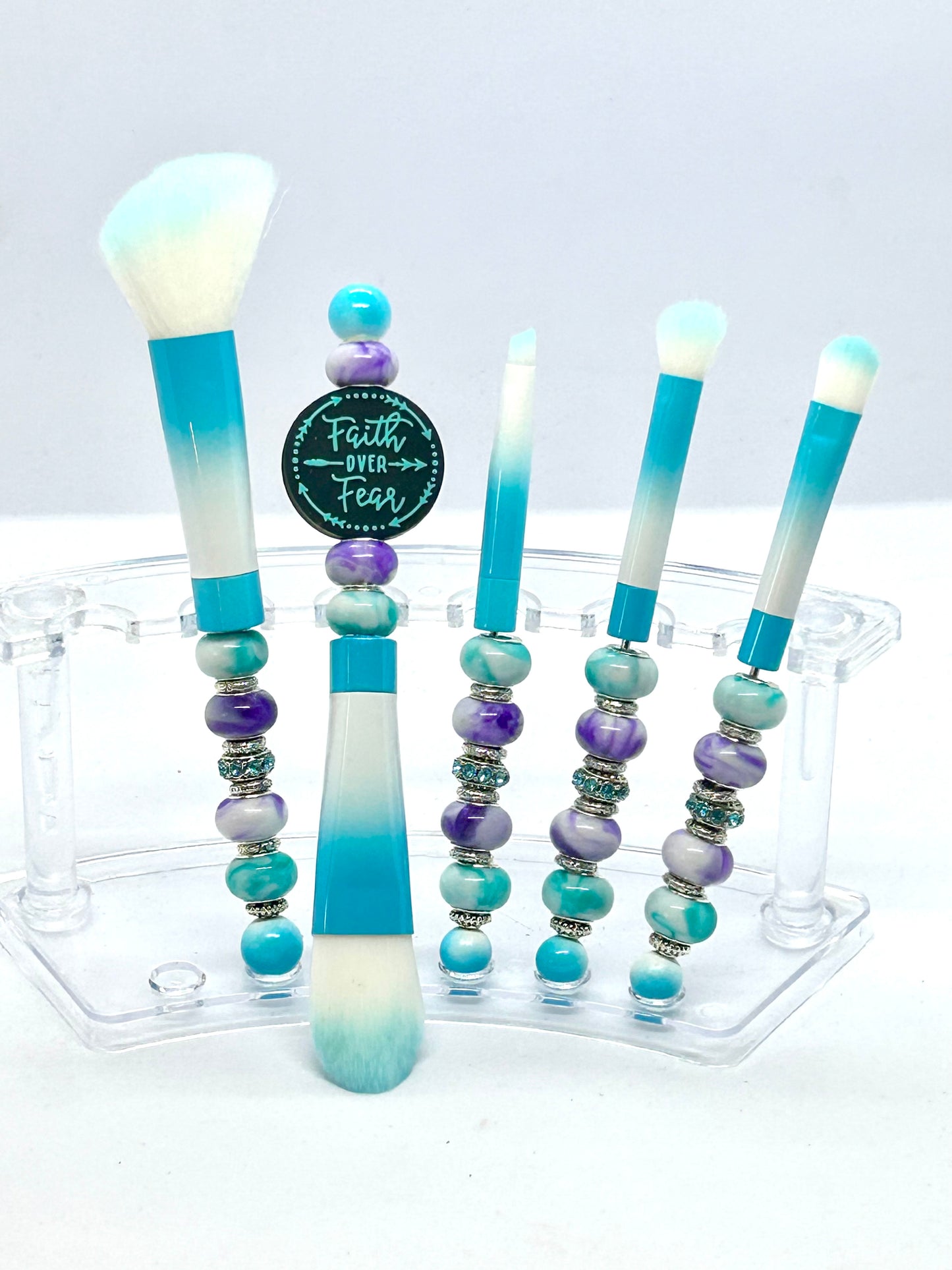 5pc. Beaded Makeup Brushes