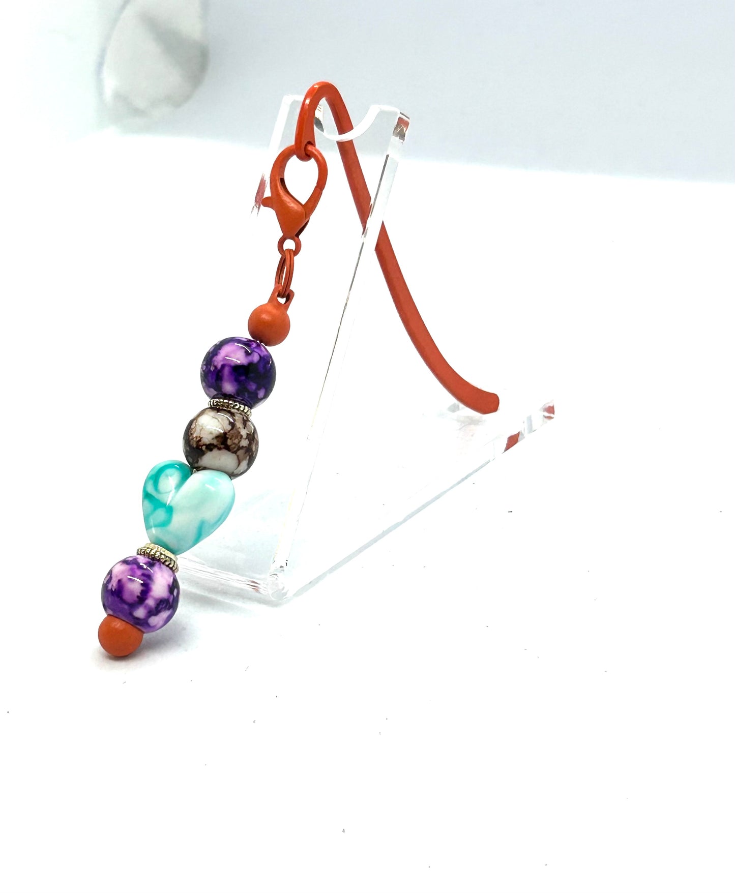 Red Metal Shepherds Hook Bookmark