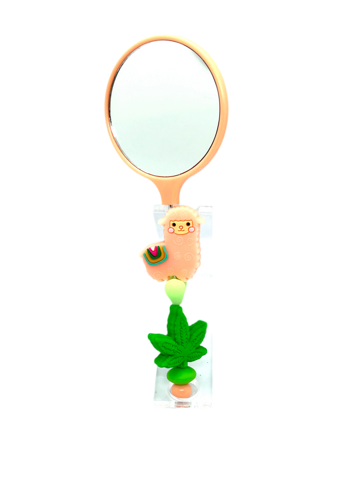 Peach Hand Mirror