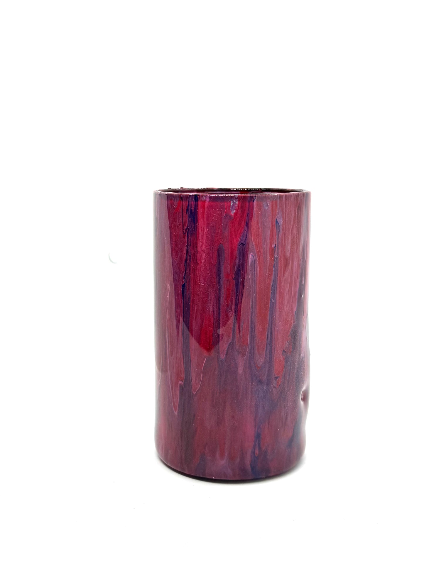 Crimson Spill Vase