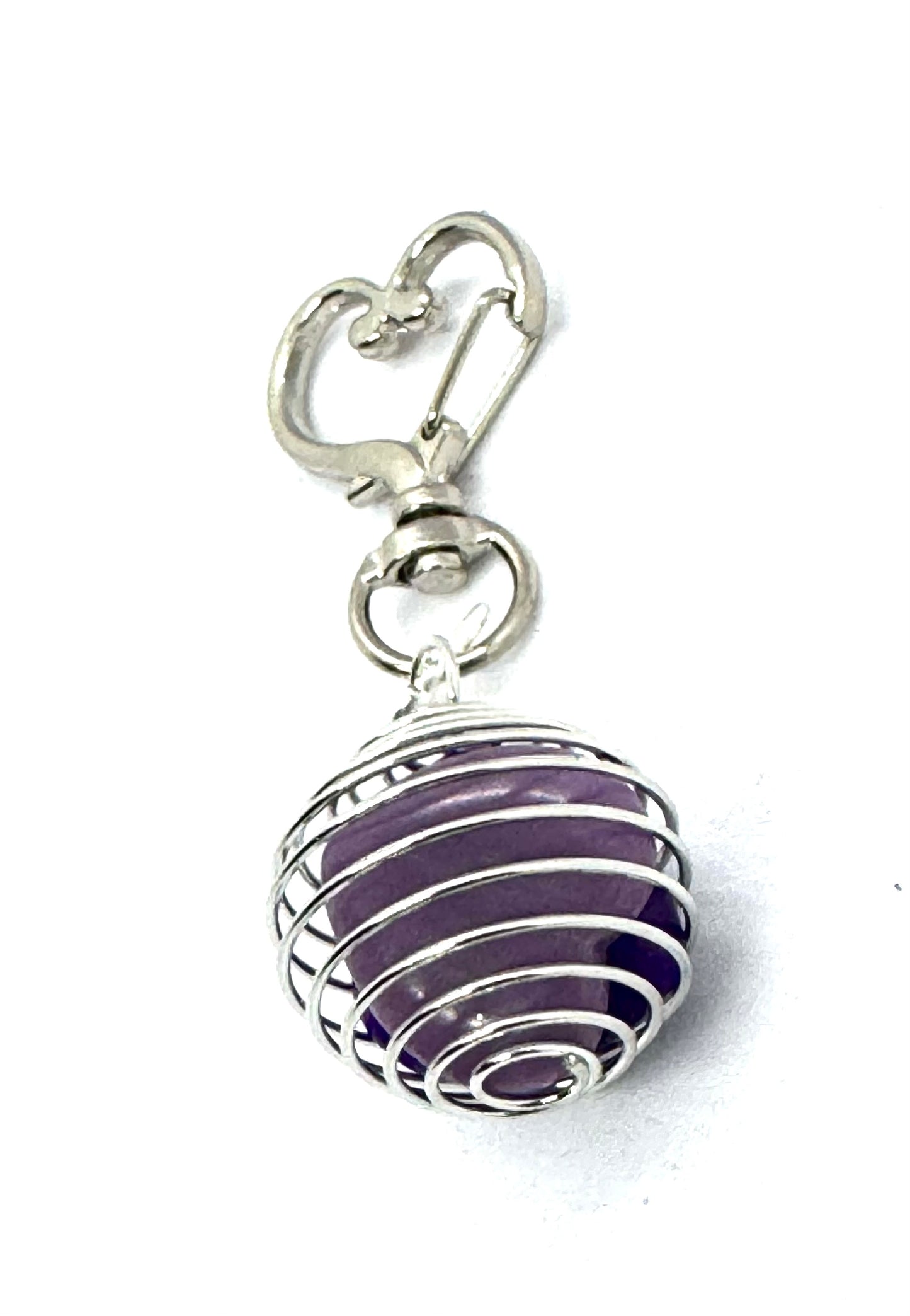 Amethyst Serenity | Handmade Genuine Amethyst Gemstone Charm n