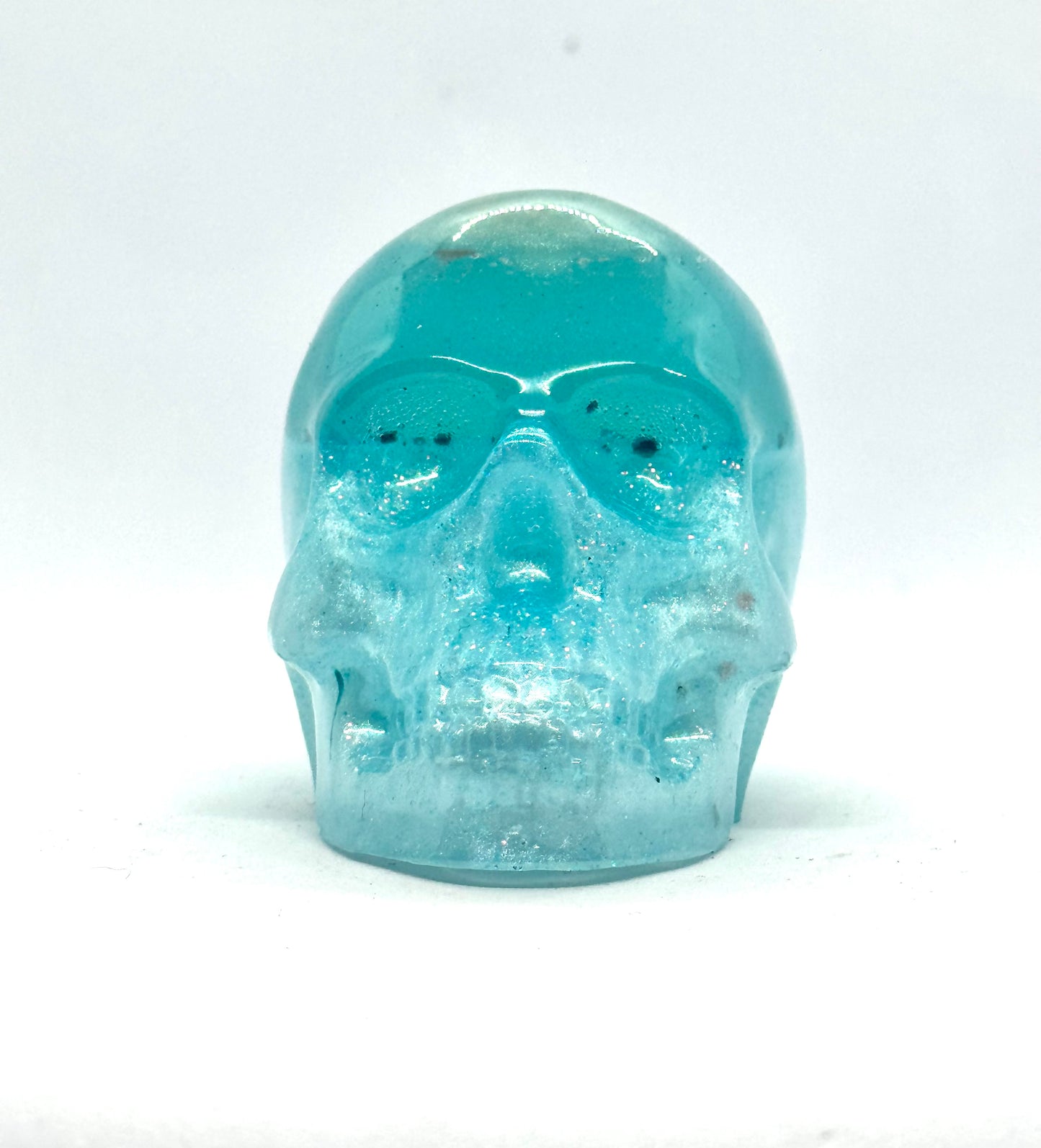Blue Screen of Death Skull – Icy Blue Resin Chaos (FDSS Style)