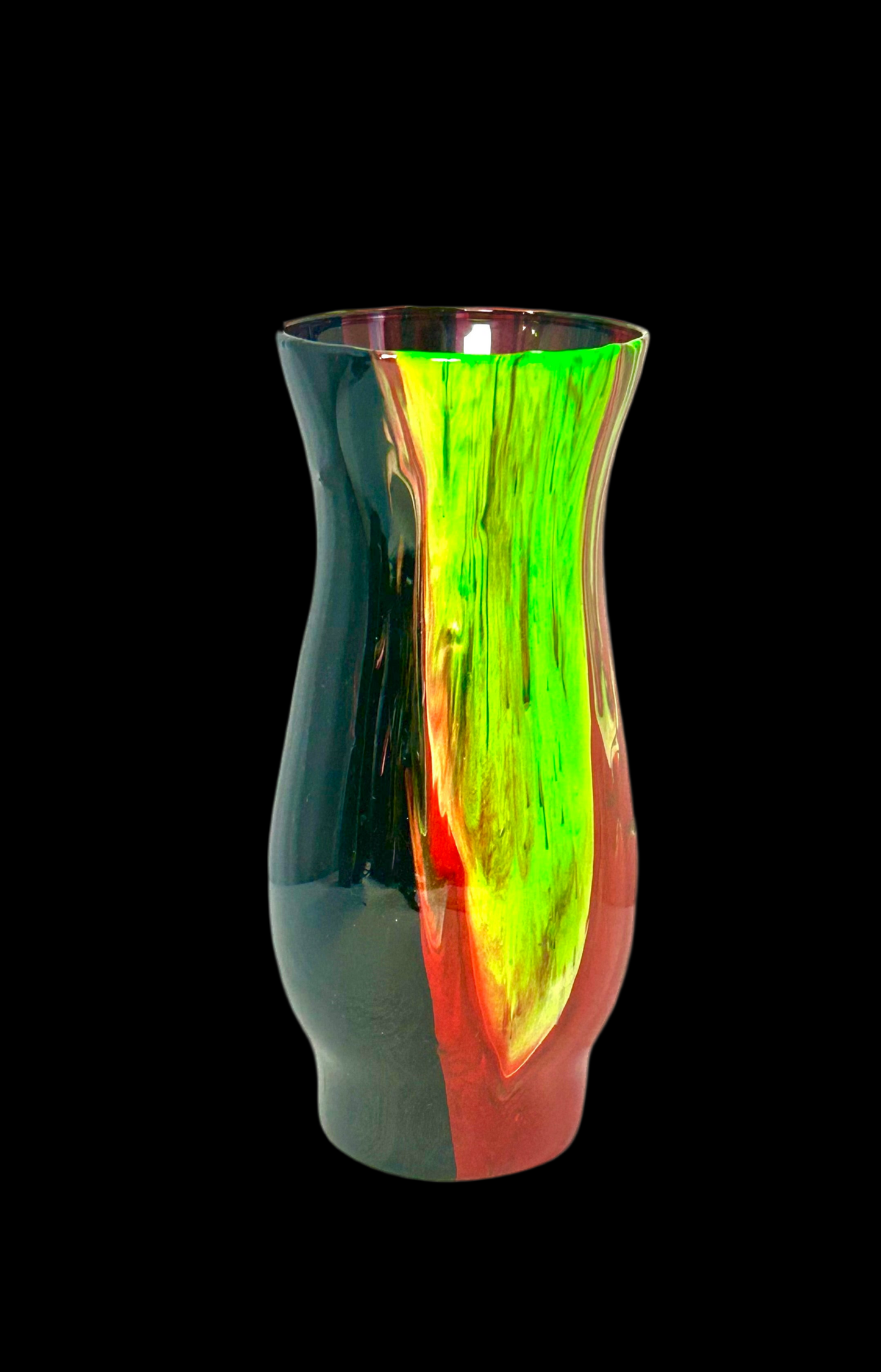 Paint-Poured Vase