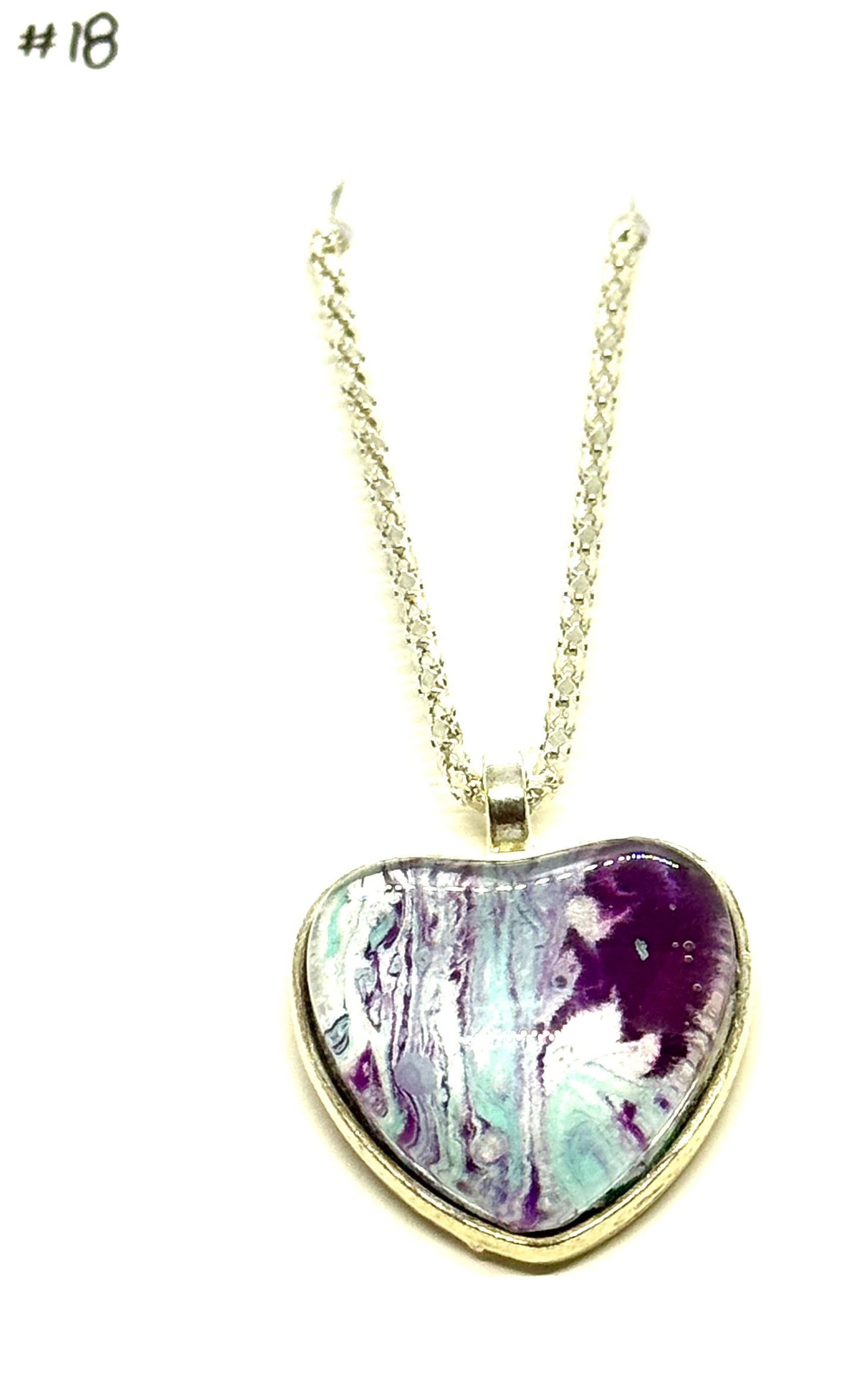 #18 Sweet but Suspicious – Heart Resin Pendant Necklace | FDSS Original