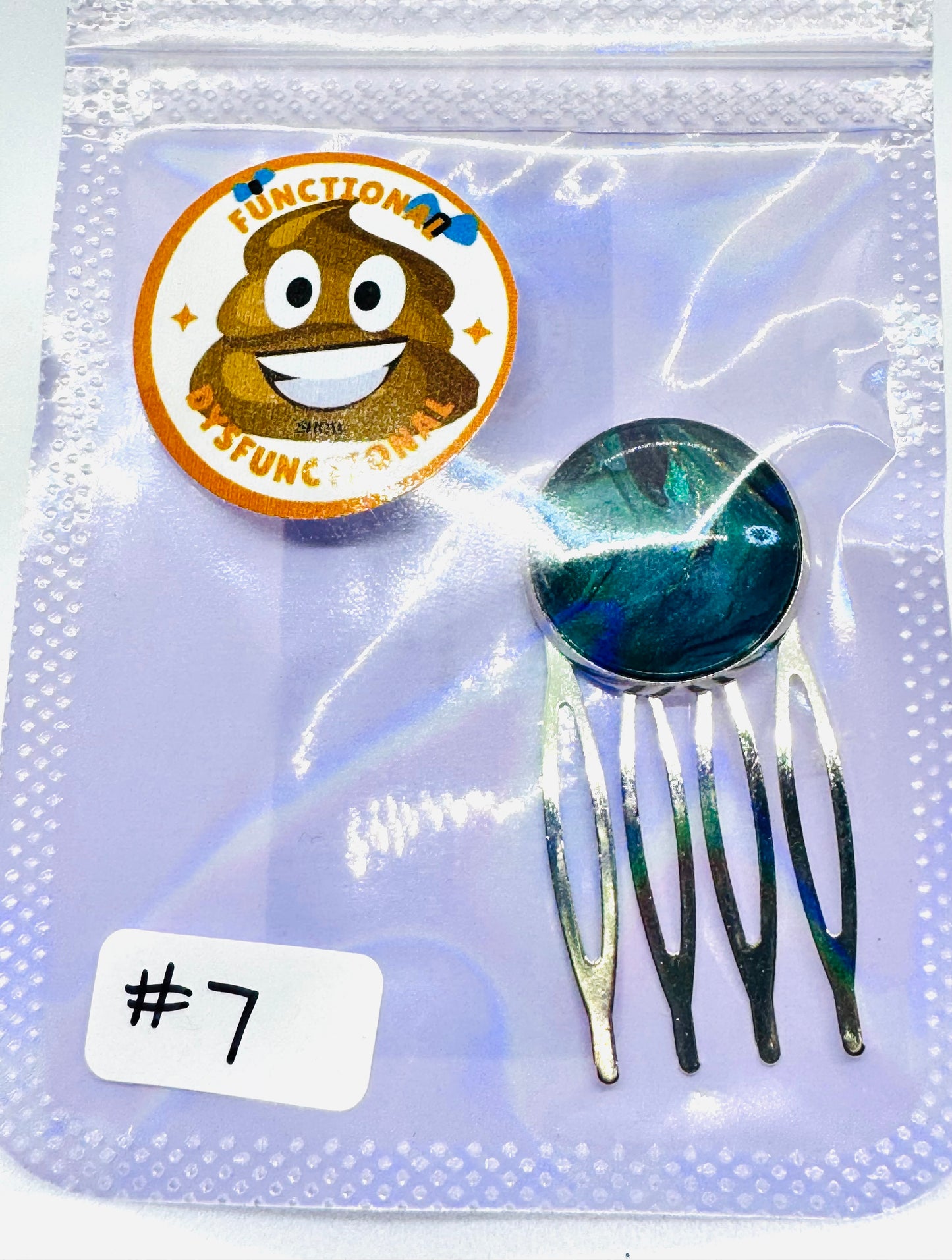 #7 Calm Outside Chaos Inside Hair Comb