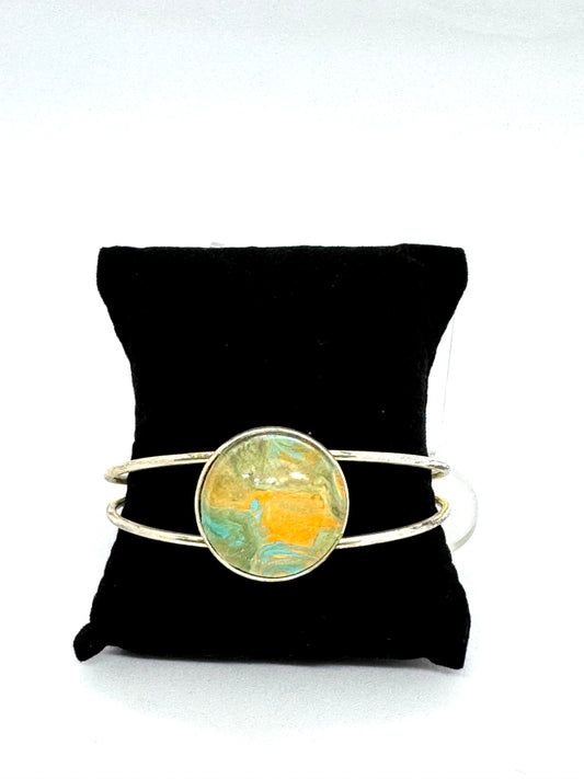 #5 “Golden Earth Meltdown Cuff – Nature, But Make It Unstable”