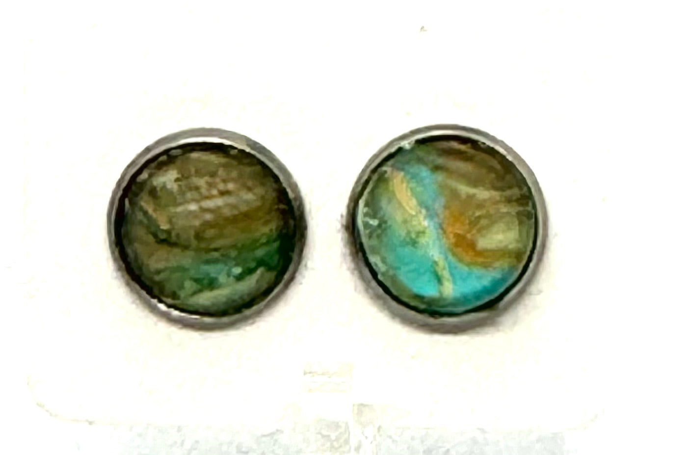 Beach, Please… My Earrings Have Better Vacations Than You | Handmade Ocean Swirl Stud Earrings