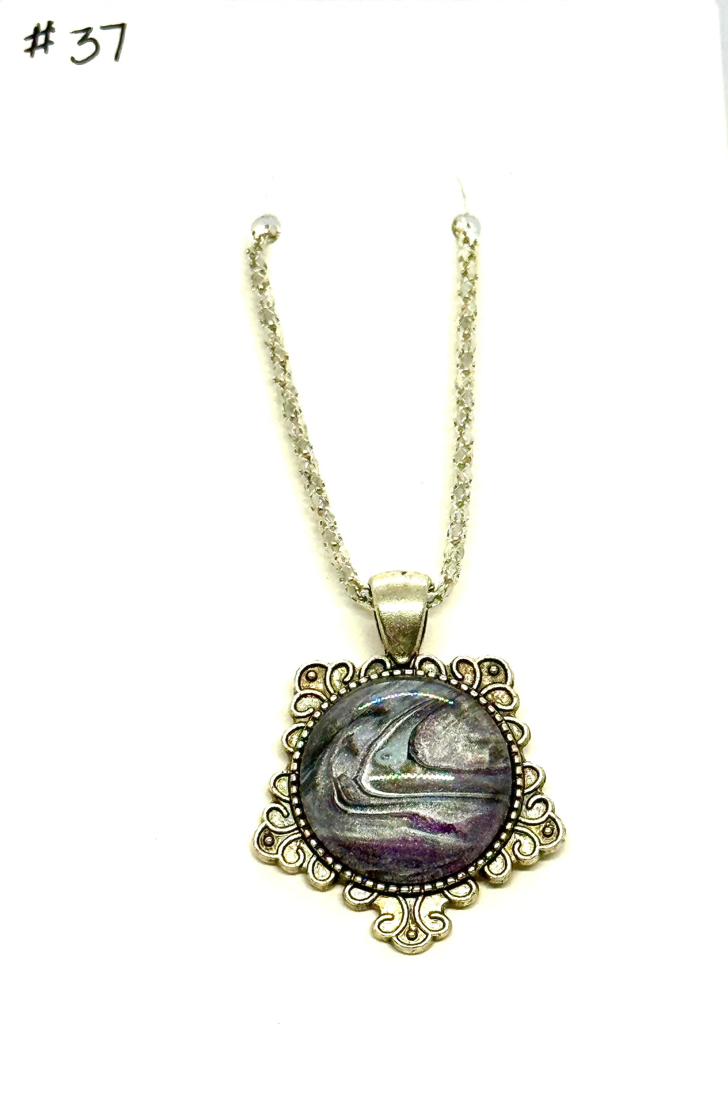 #37 Lunar Static Medallion Necklace