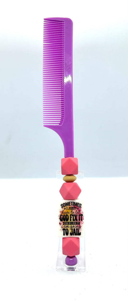 Purple Hair Comb