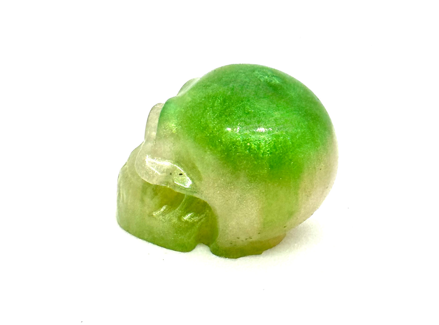 “Green With Envy” Skull – Toxic Obsession Relic | Until Death Do Us Part Collection | Handmade Resin Gothic Decor