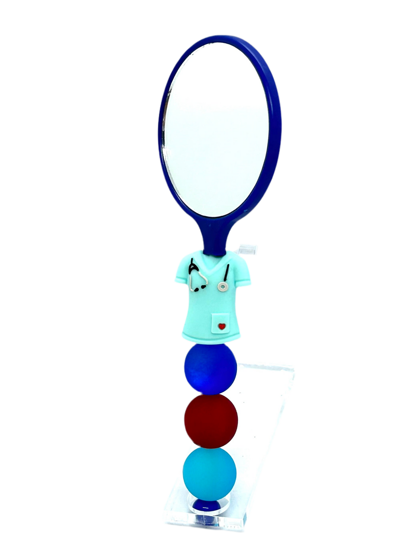 Dark Blue Hand Mirror