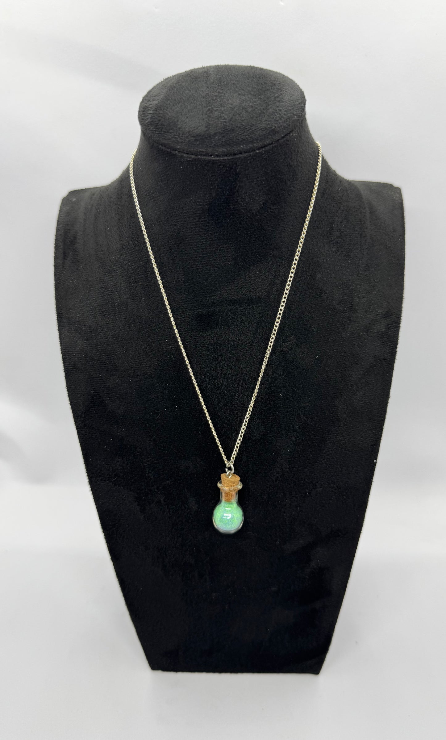 #4G “Healing Era Potion Bottle Necklace – Calm, Collected, Slightly Unstable”