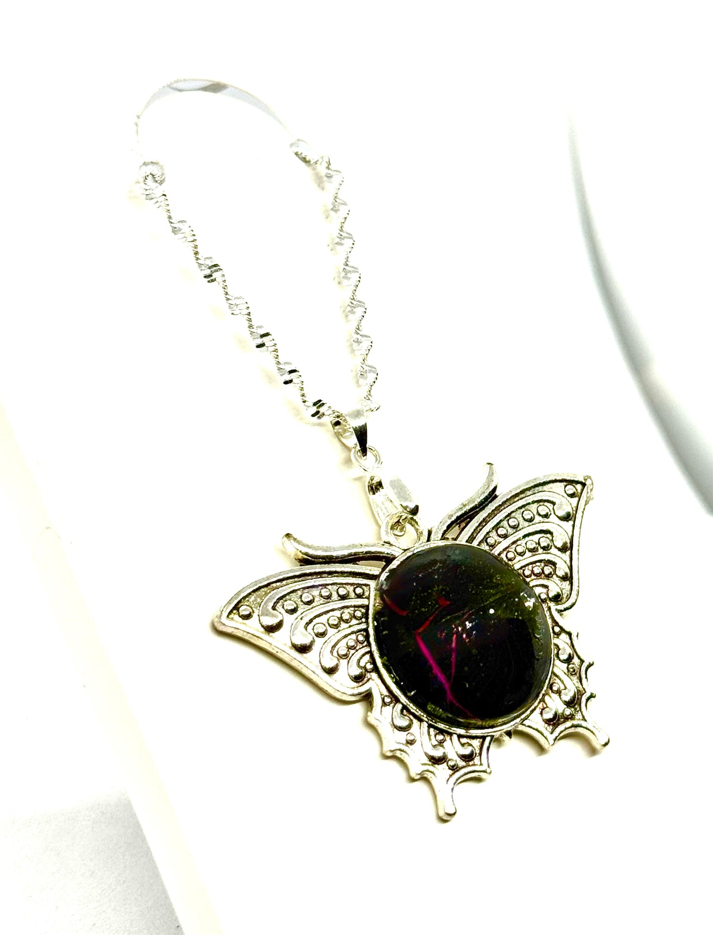 #29 Tectonic Mood Swing – Dark Winged Chaos Pendant Necklace | One-of-a-Kind FDSS Statement Jewelry