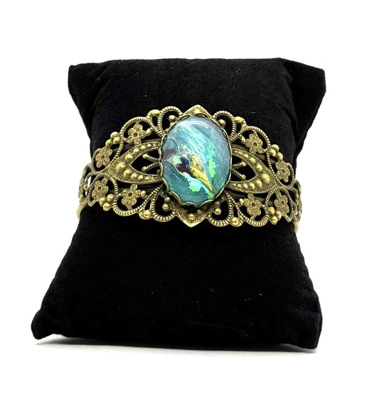 #3 “Ocean Mind Games Filigree Cuff – Calm Surface, Dangerous Depths”