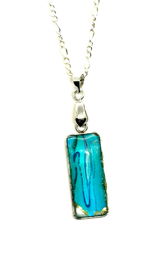 #35 Electric Calm Bar Necklace