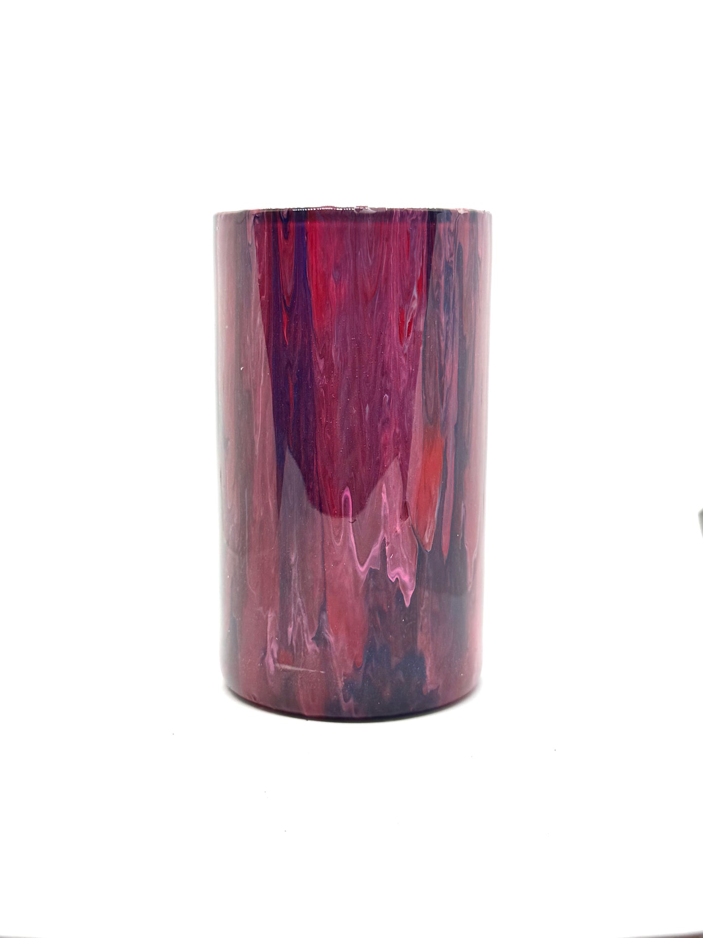 Crimson Spill Vase