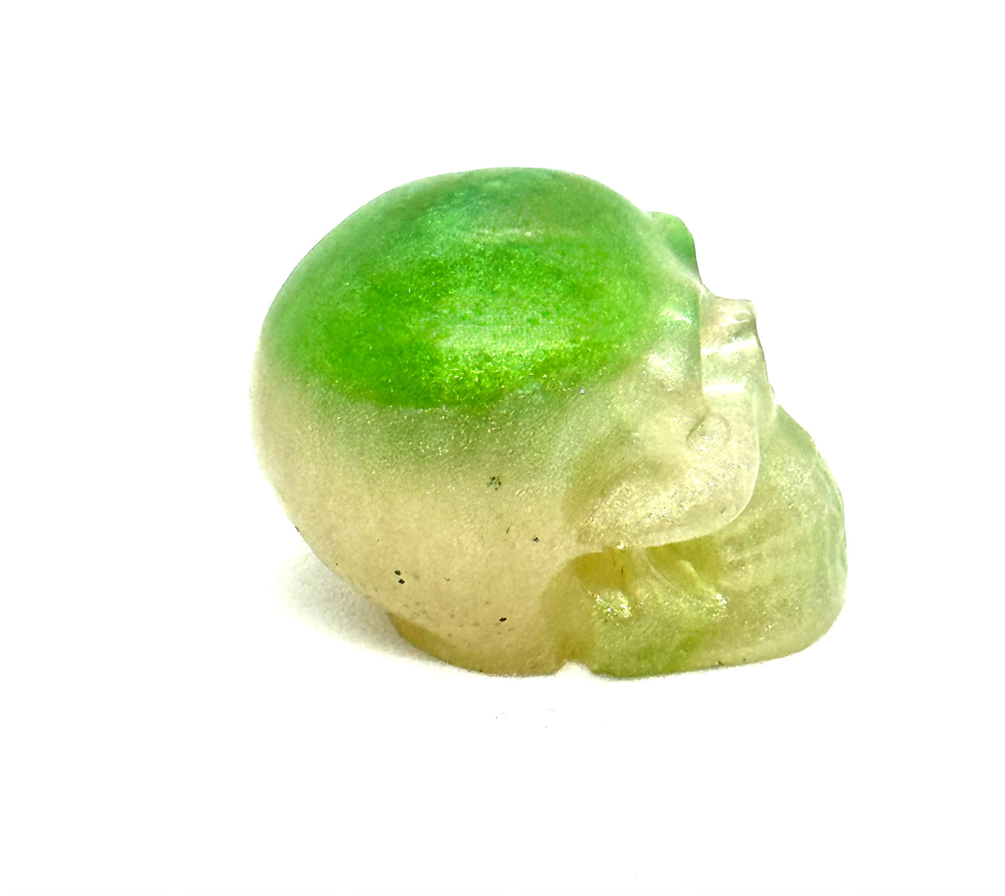 “Green With Envy” Skull – Toxic Obsession Relic | Until Death Do Us Part Collection | Handmade Resin Gothic Decor