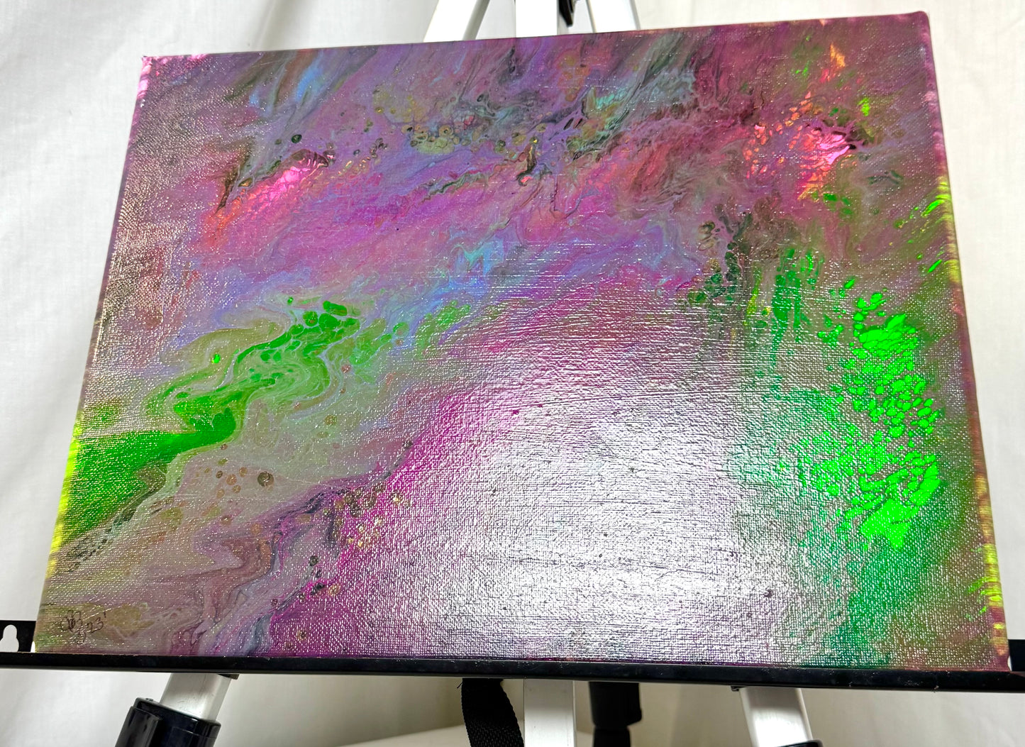 Eyes of Taffiti – Paint Pour Canvas Art