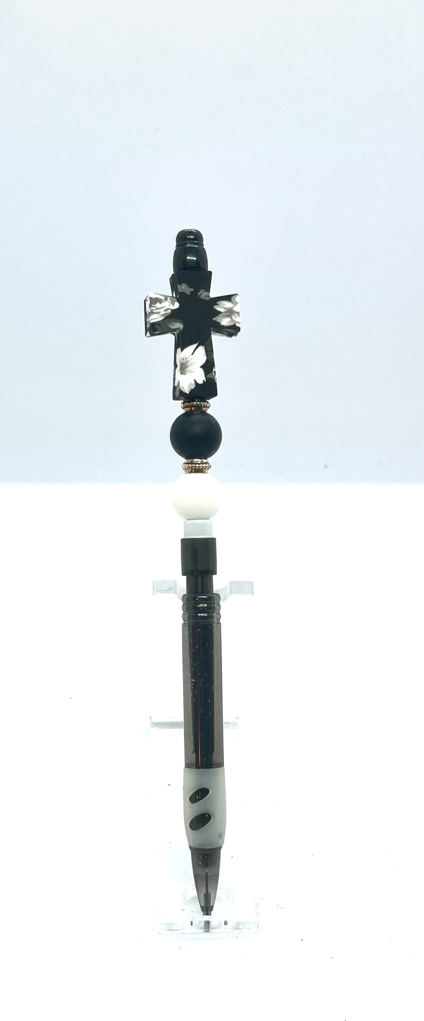 Purple Cross Beaded Mechanical Pencil