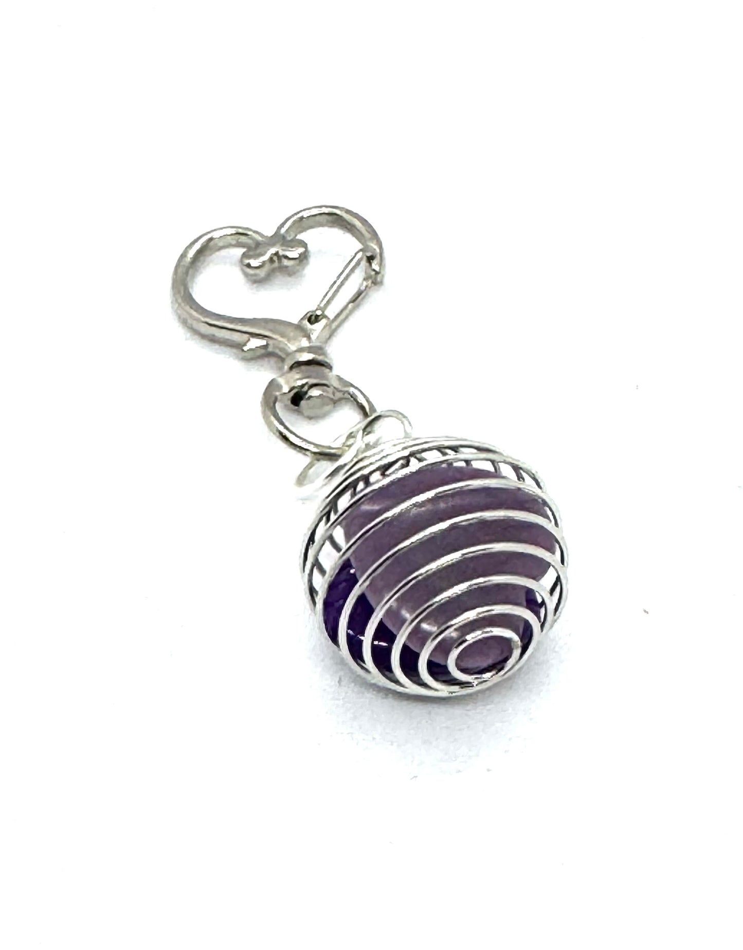 Amethyst Serenity | Handmade Genuine Amethyst Gemstone Charm n