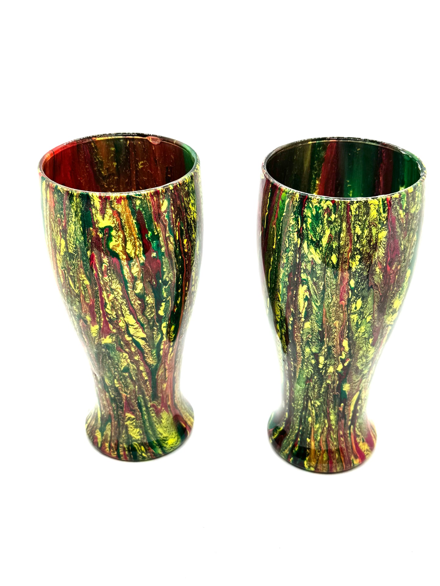 Forest Fire Resin Tumblers (Set of 2) | Handmade & One-of-a-Kind