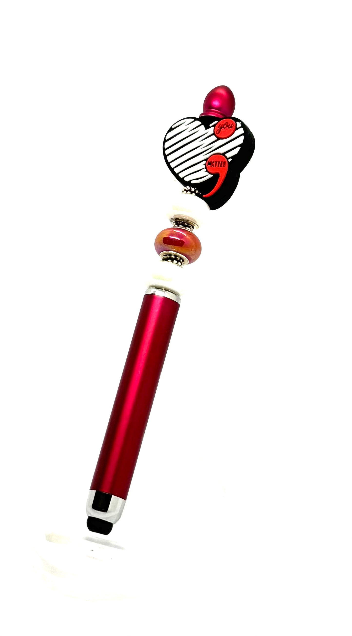 You Matter | Handmade Mental Health Awareness Beaded Stylus Pen