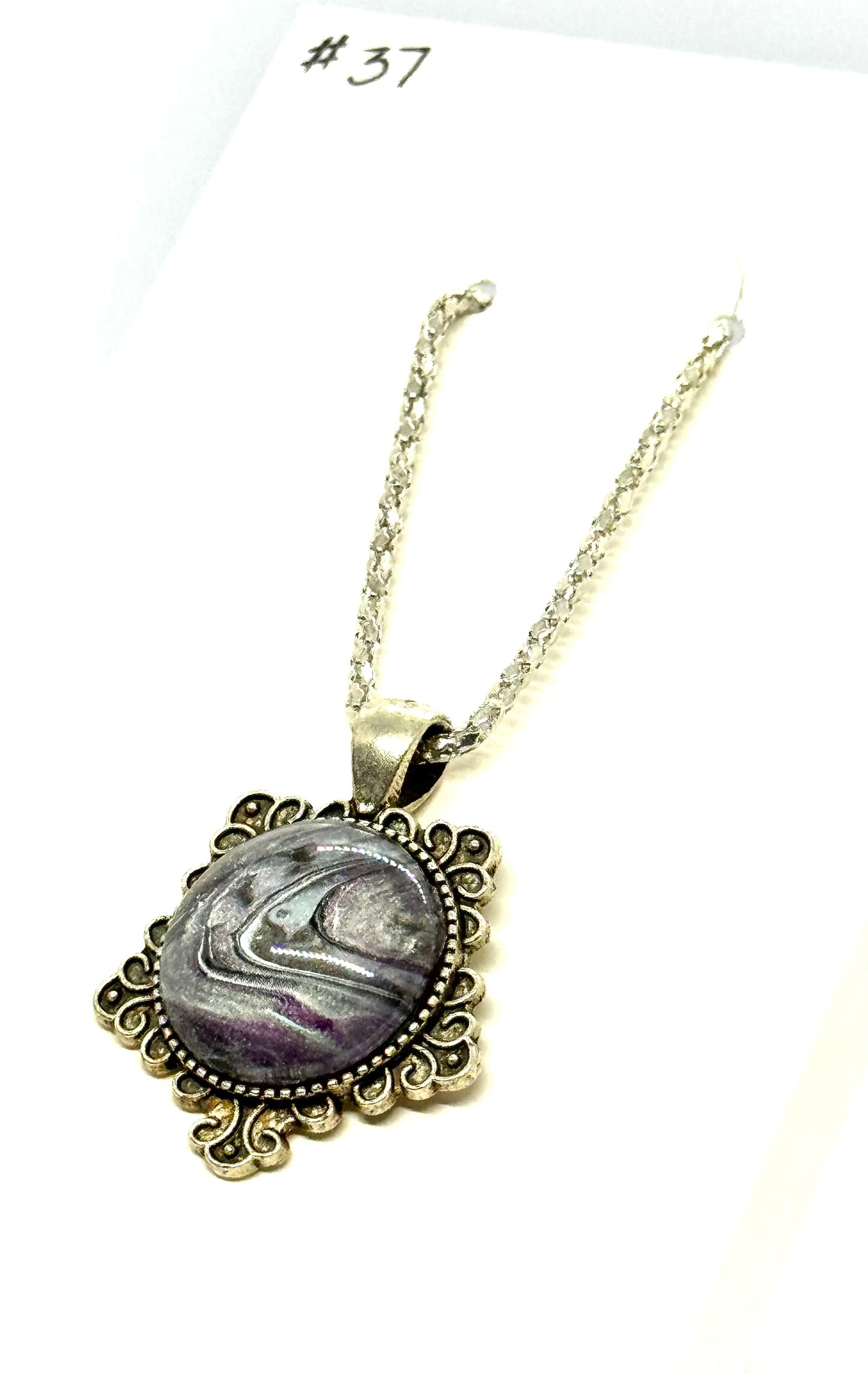 #37 Lunar Static Medallion Necklace