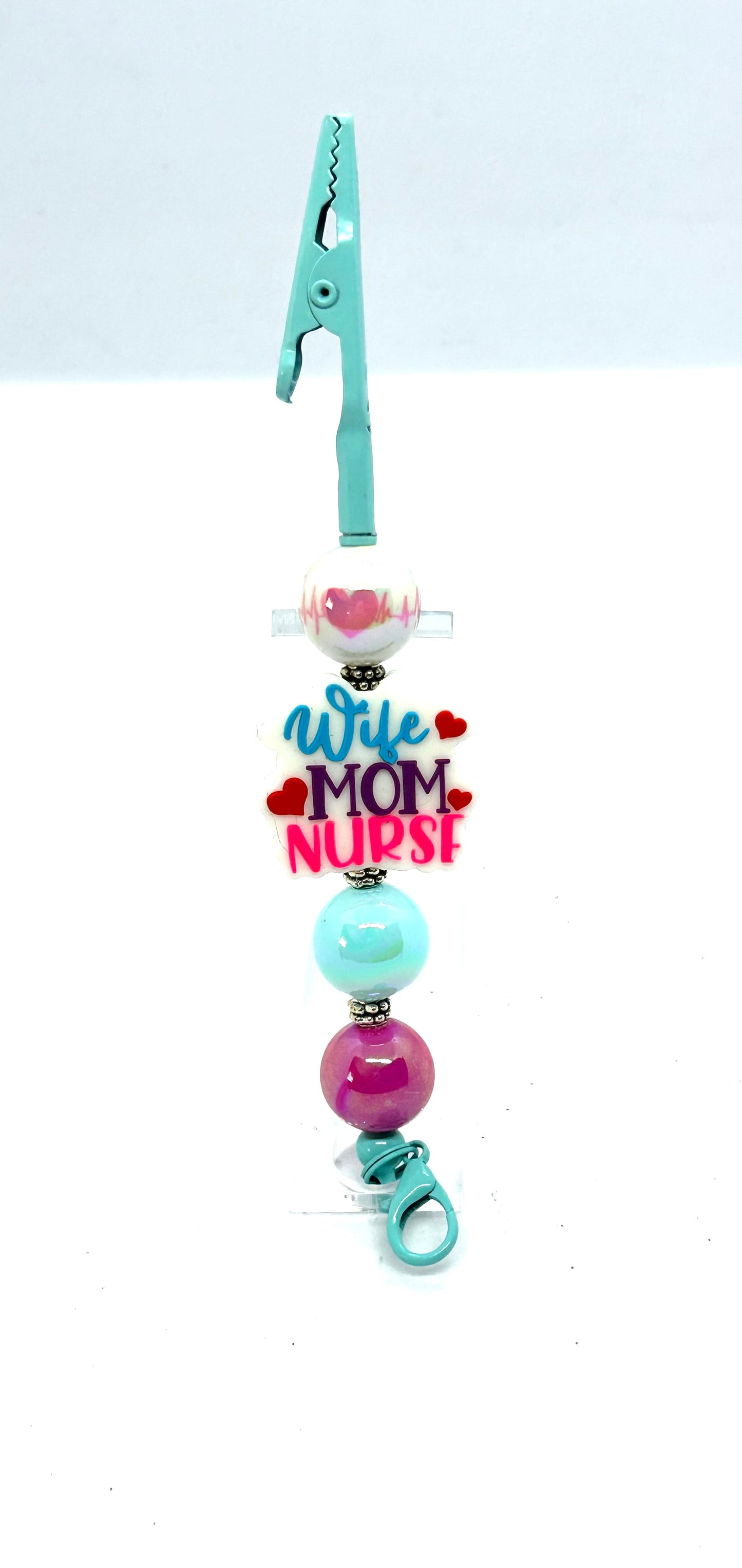 Wife. Mom. Nurse… and Somehow Still the Calm One | Handmade Beaded Roach Clip