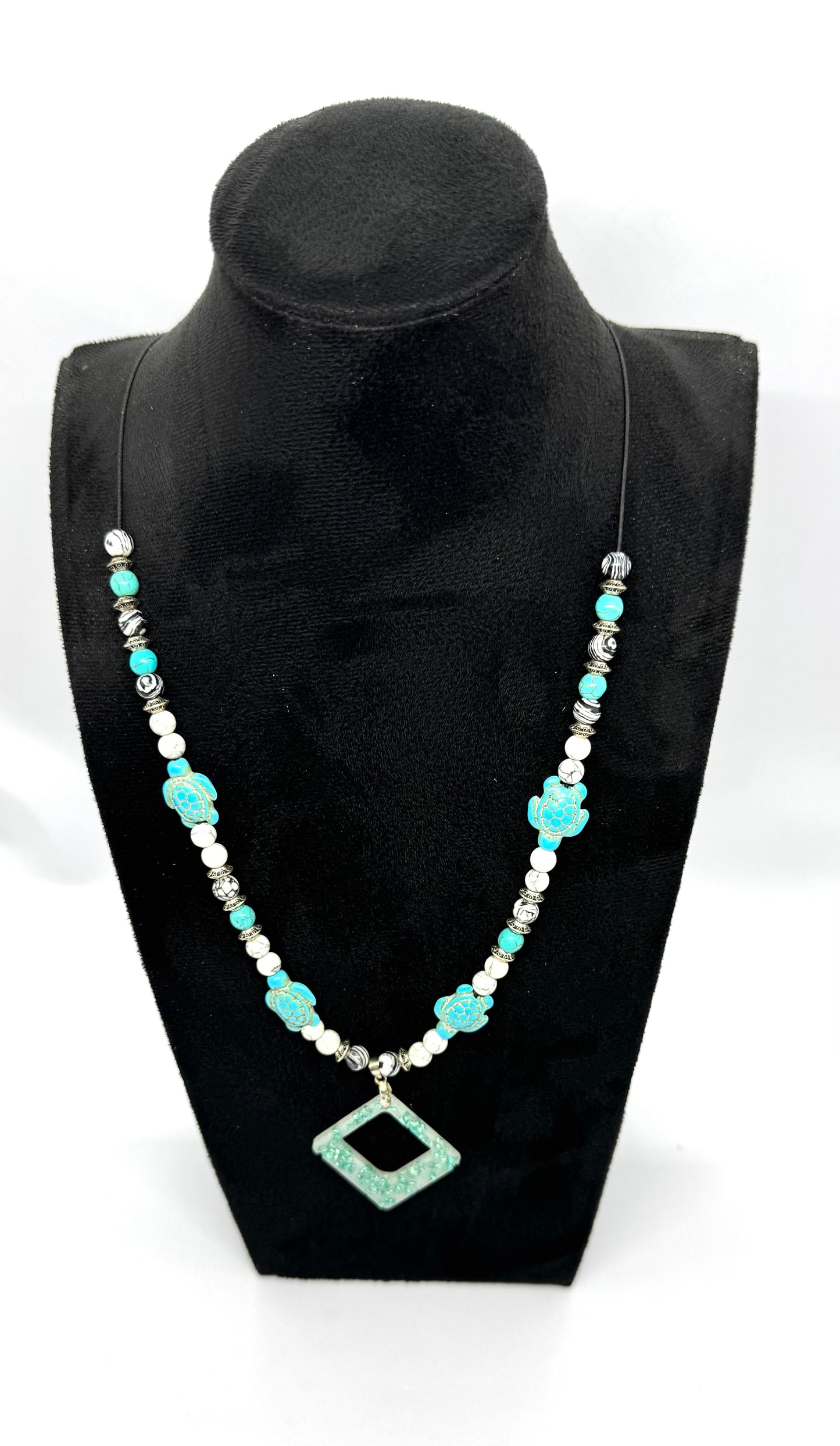 “Sea Turtle Serenity (But Make It Slightly Unhinged) Necklace”