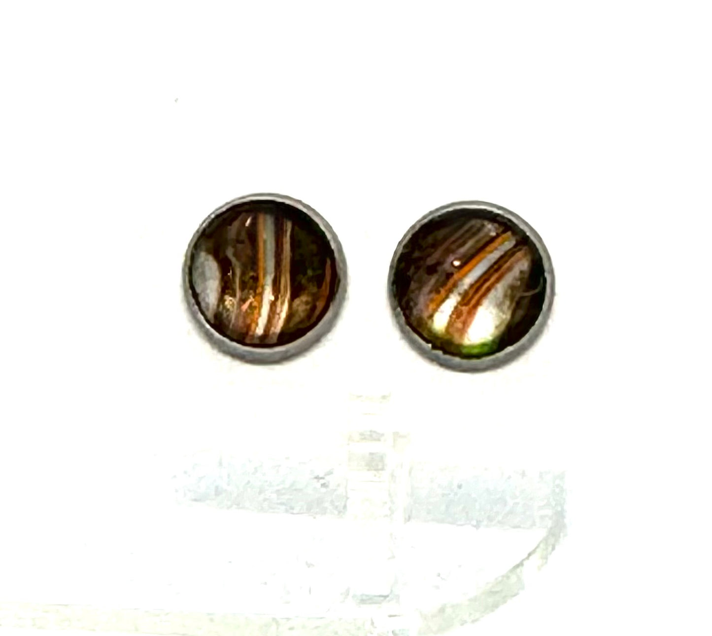 Copper Chaos & Sunset Sass | Handmade Abstract Stud Earrings