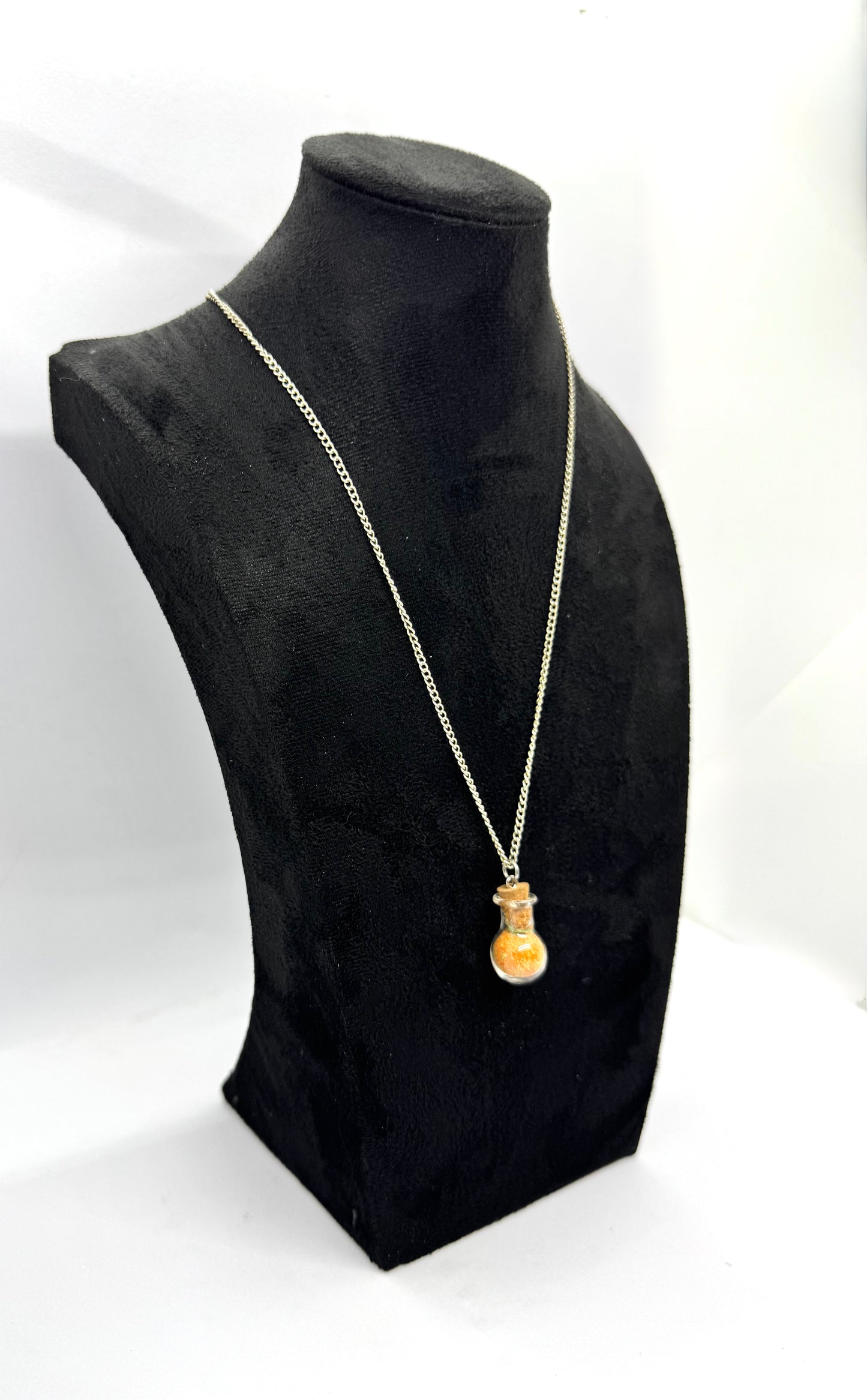 #7G “Sunset Spiral Potion Bottle Necklace – Pretty Decisions, Bad Outcomes”