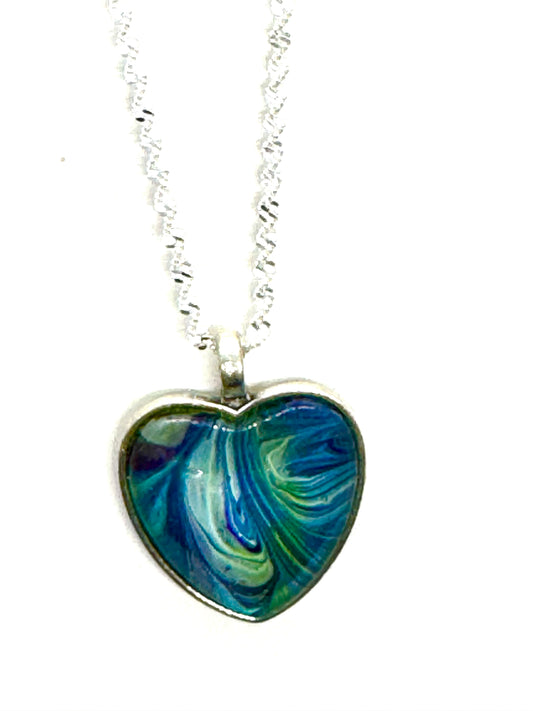 #39 Tidal Mood Swing Heart Necklace