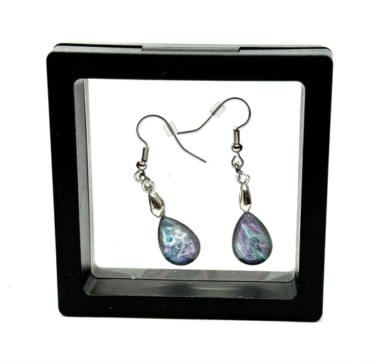 #5 Galaxy Mood Swing Teardrop Earrings – FDSS Cosmic Swirl Dangles