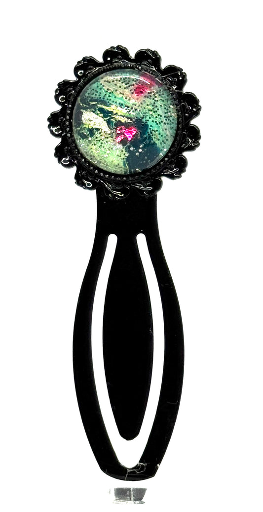 The “Dark Fairy Had Trust Issues” Handmade Glass Bookmark