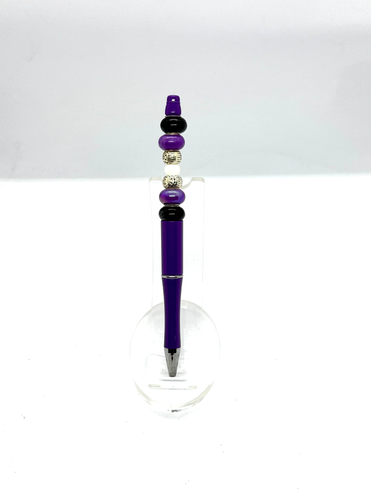 Purple Beaded Pen
