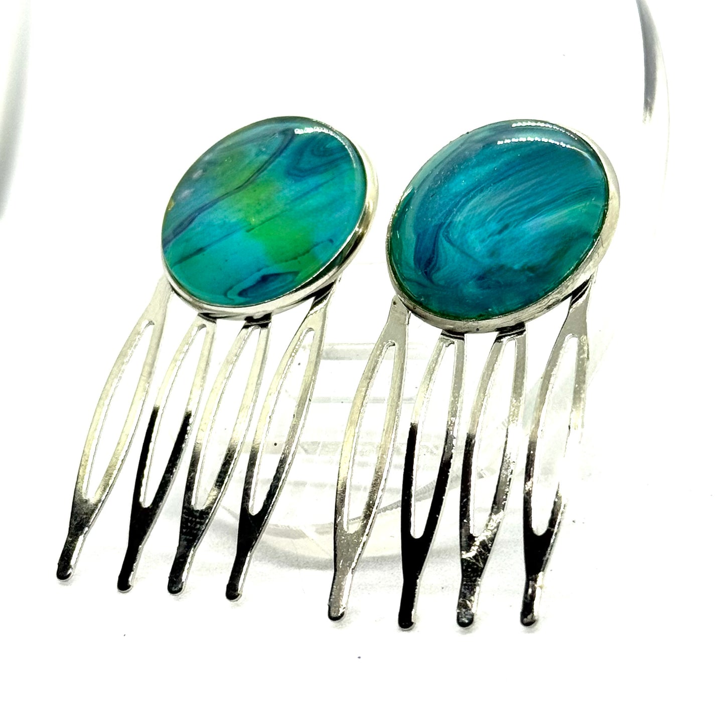 #5 Ocean Chaos Matching Hair Comb Set (2pc)