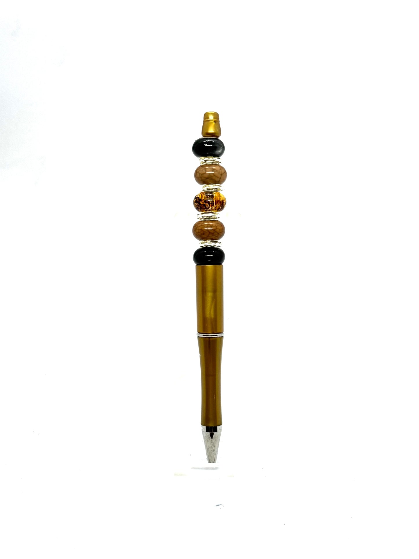 Brown Beaded Pen