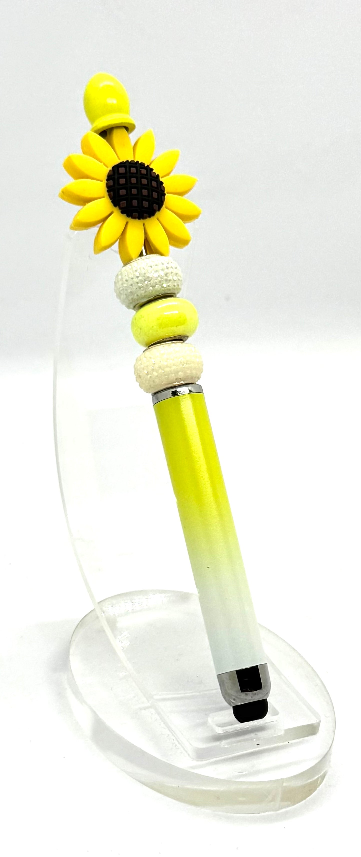 A Little Ray of Unhinged Sunshine | Handmade Sunflower Stylus Pen