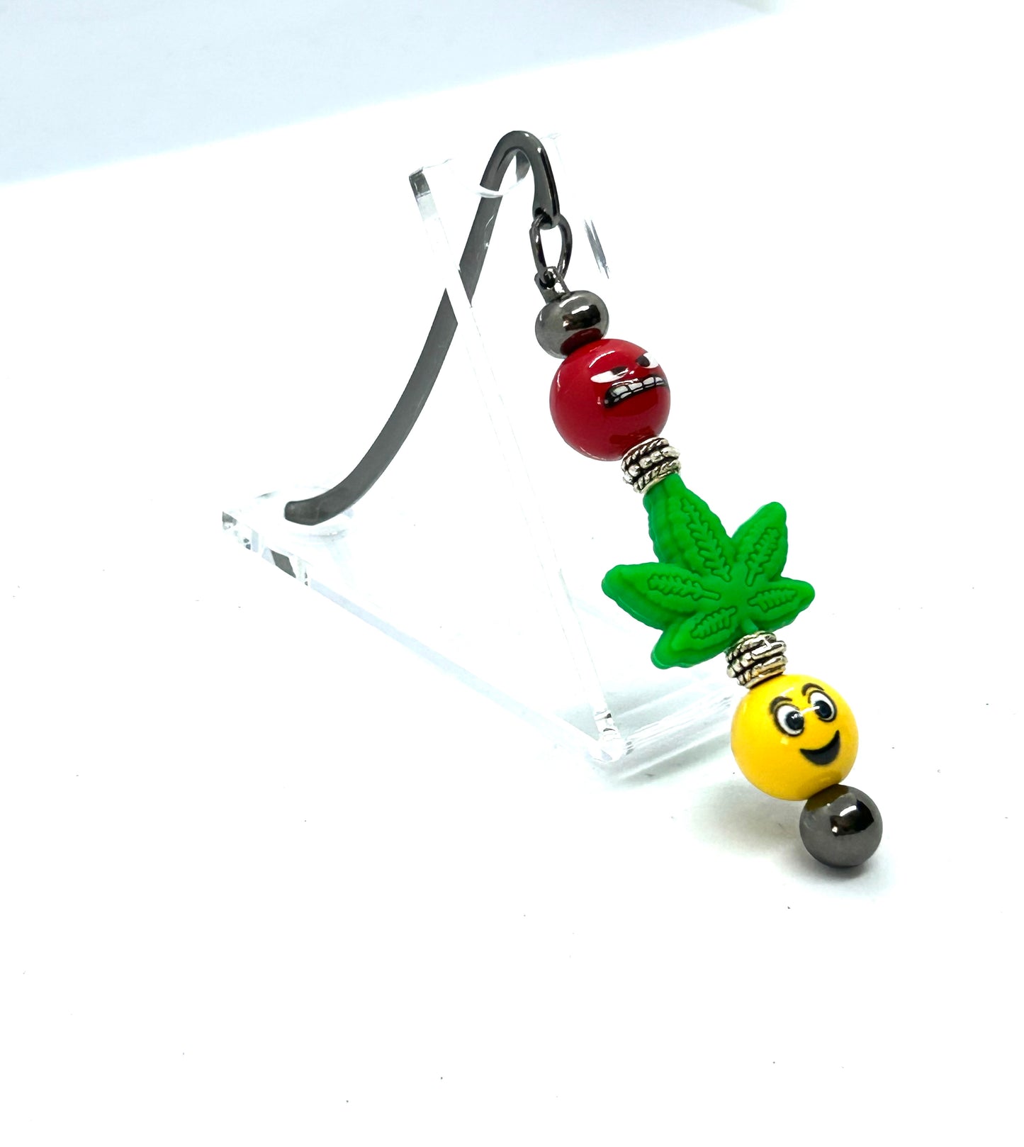 Angry to Happy Metal Shepherds Hook Bookmark