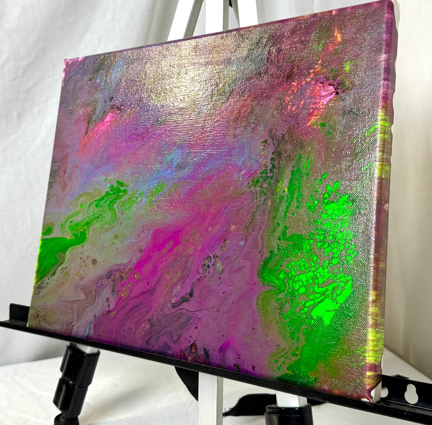 Eyes of Taffiti – Paint Pour Canvas Art